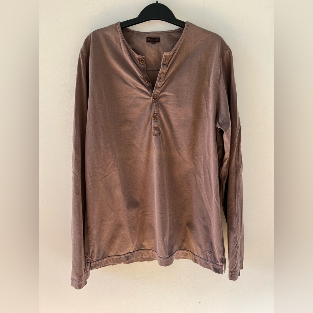Long sleeve button down Henley